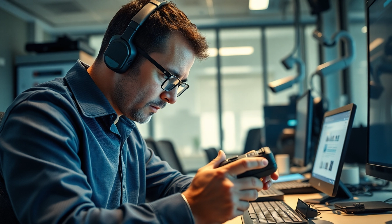 Monitor bug sweeping techniques in an advanced office to enhance security effectiveness.