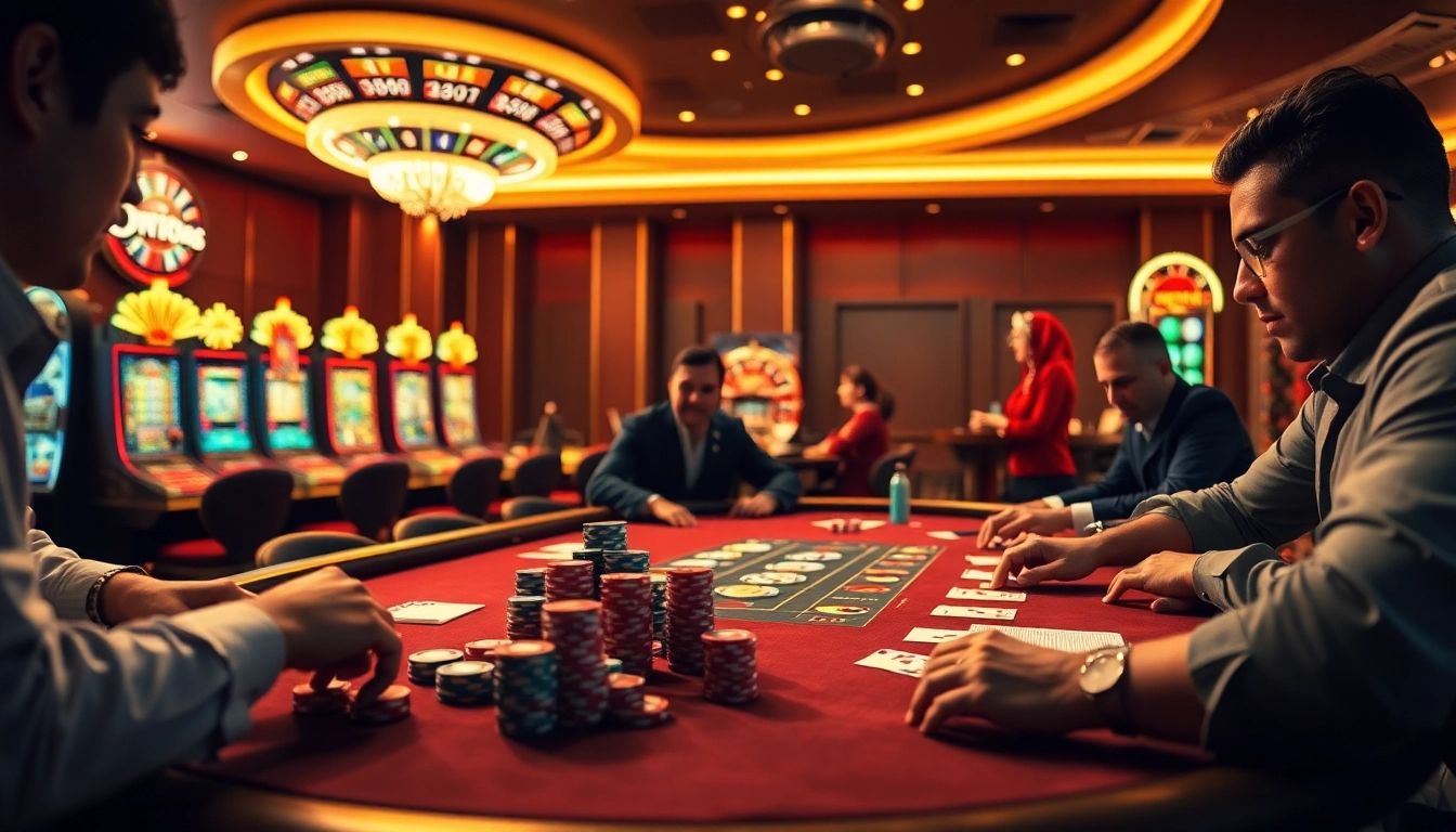 Experience the thrill of high-stakes poker at https://hitclub.care/ with players engrossed in the game.