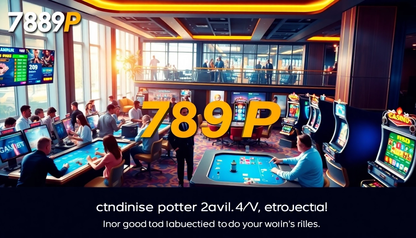 Exciting online casino environment at 789p with players enjoying games and friendly support.