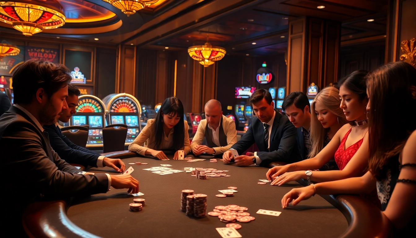 Winning strategies at u888's luxurious casino table with intense poker action.