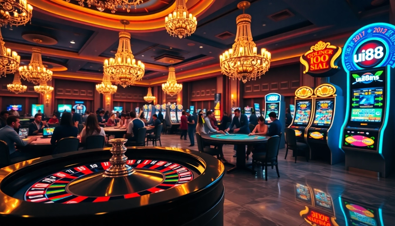 Experience the thrill of casino gaming at uu88 with roulette, poker, and vibrant slot machines.