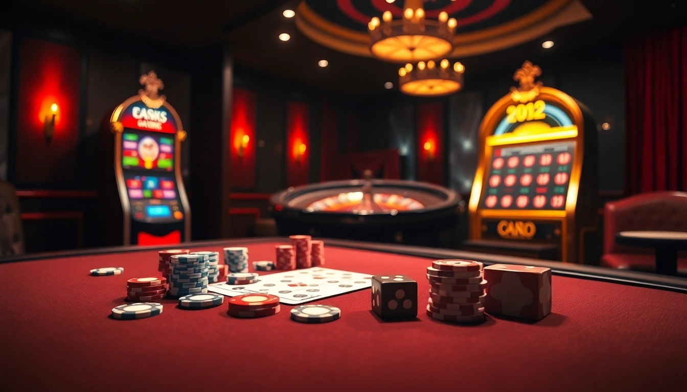 Experience the excitement of gaming at https://xx88.pro/ with professional casino visuals showcasing tables and slot machines.