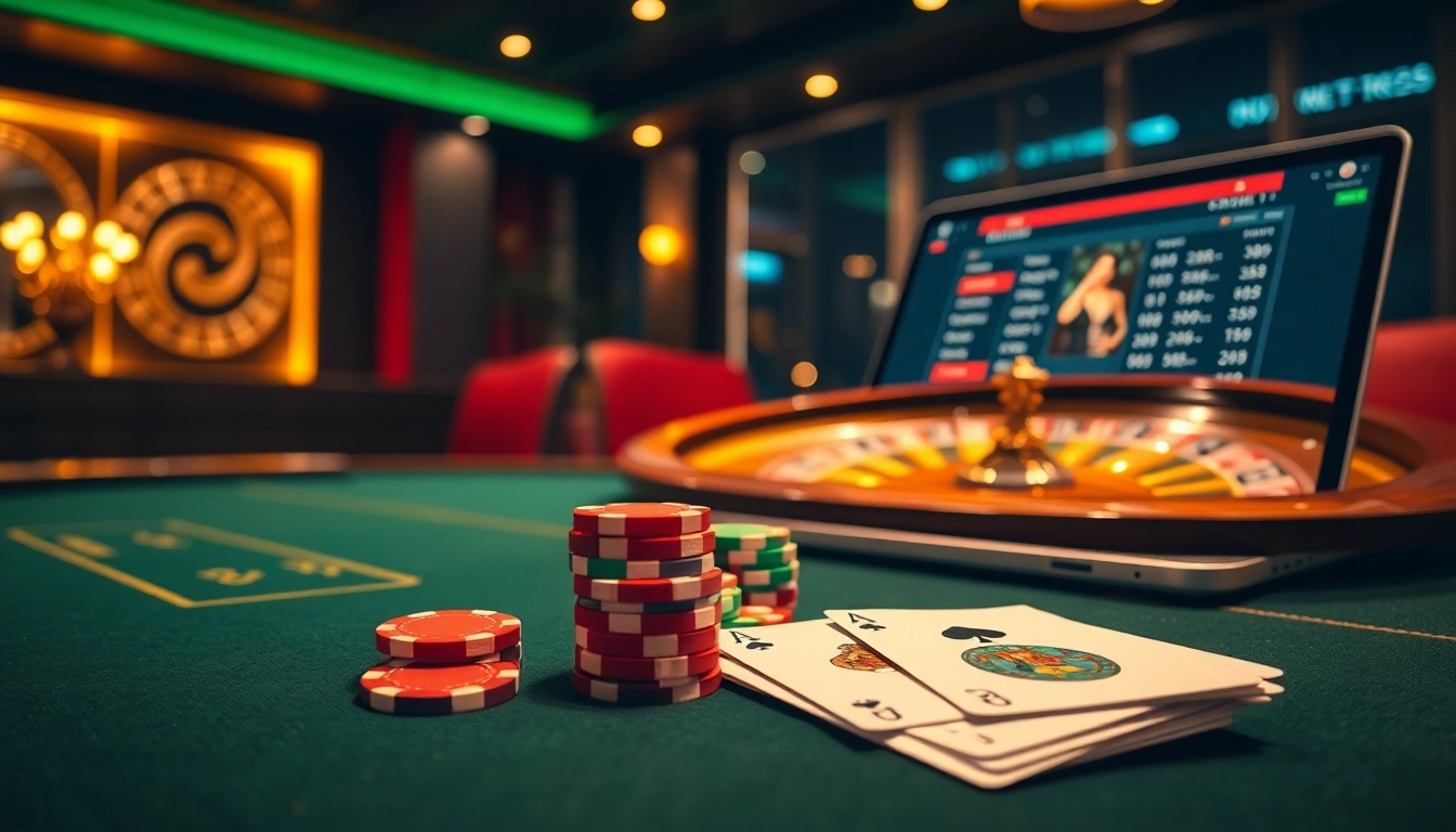 S8 online gambling scene featuring poker chips and thrilling gameplay.