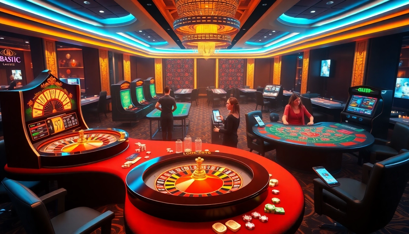 Exciting online gambling atmosphere showcasing casino games at https://lode88uk.com/ with players enjoying betting experiences.