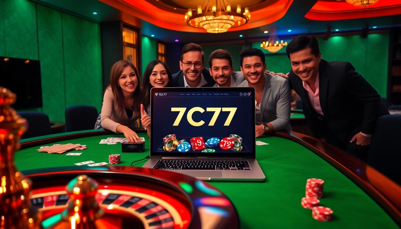 Play exciting games at 7C77 Casino, featuring elegant tables and thrilling action.