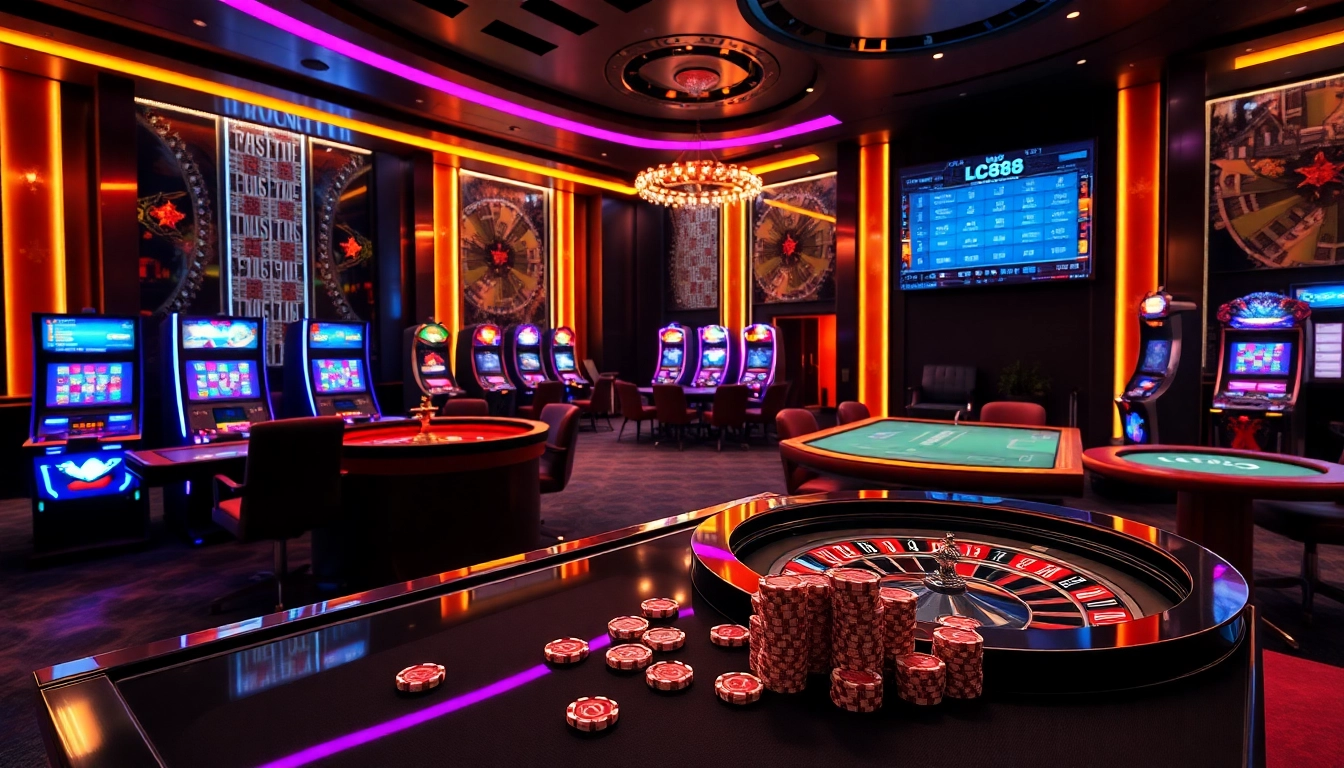 Experience the excitement of online betting with LC88 at a luxurious virtual casino.
