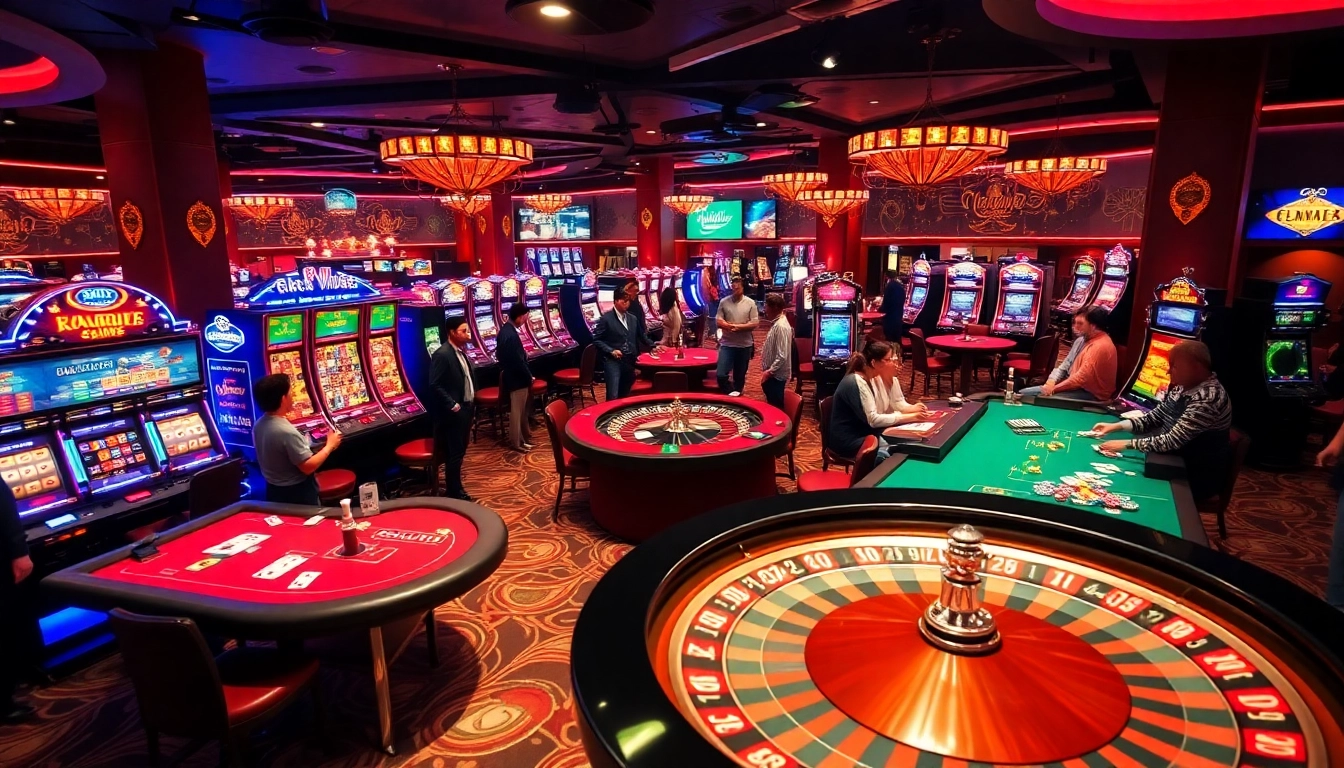 Players engaging with the roulette wheel at 789club casino, showcasing vibrant casino ambiance.
