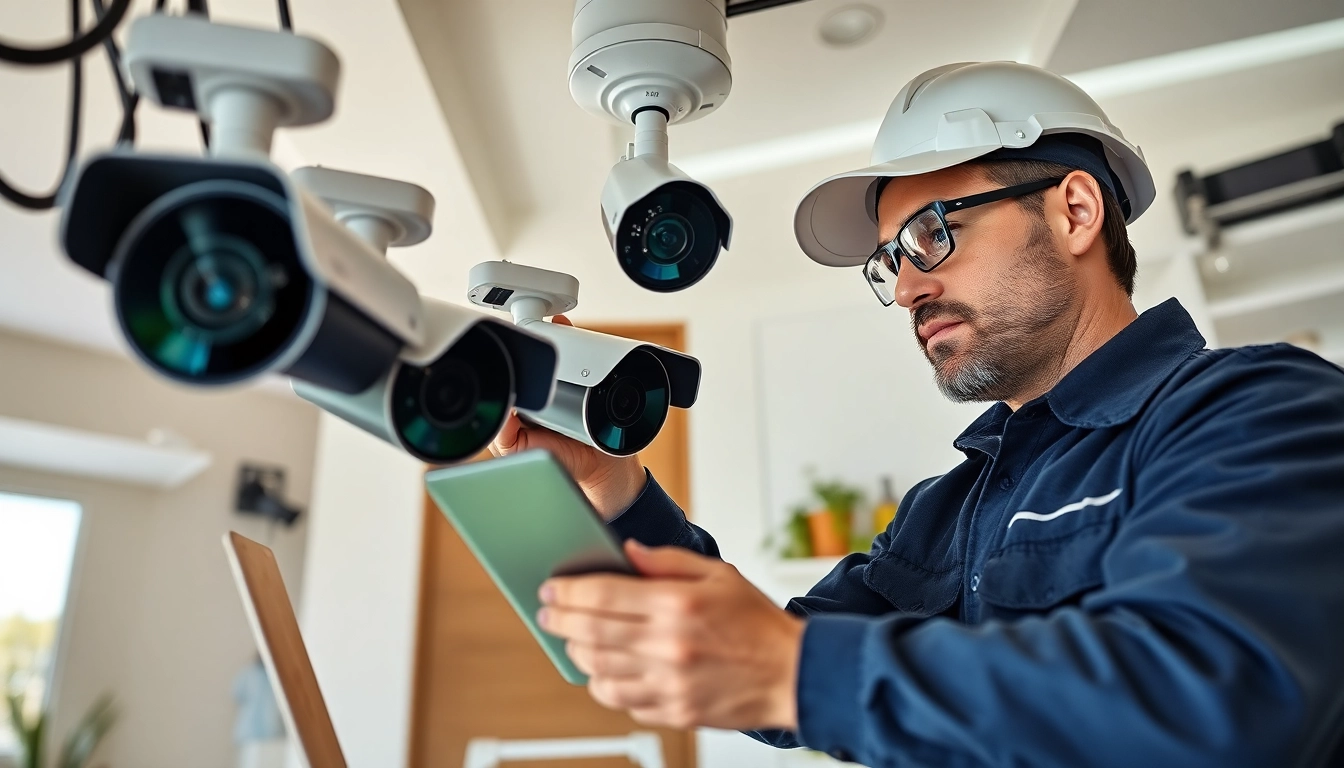 Soporte técnico experto para la instalación de cámaras de seguridad en un hogar moderno.