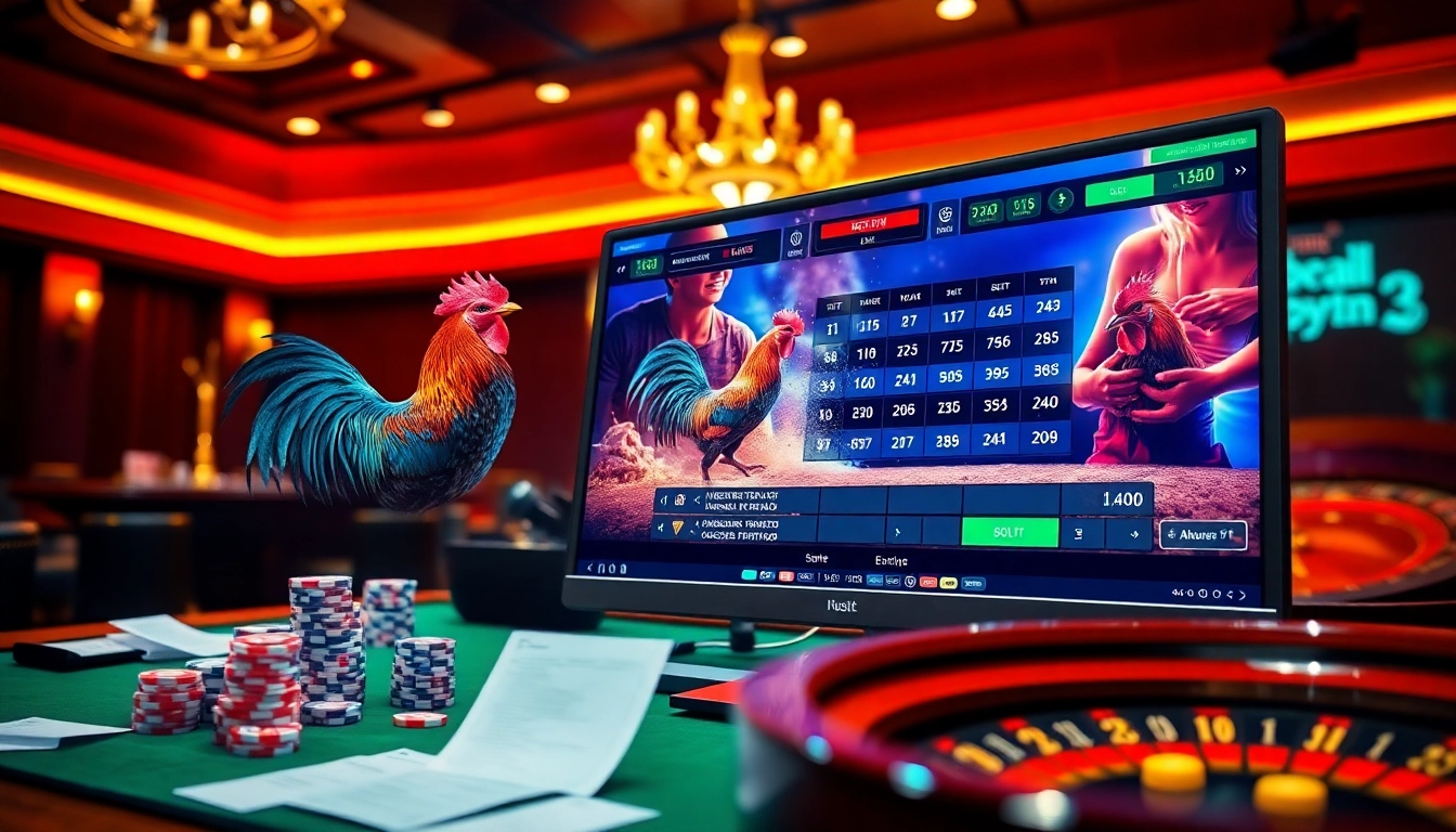 Experience real-time action with đá gà trực tiếp betting, featuring vibrant graphics and an engaging interface.