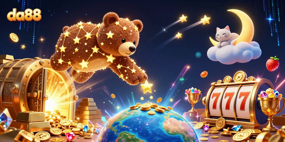 Scoop jackpots and treasures at da88 with vibrant 3D casino elements for thrilling gameplay.